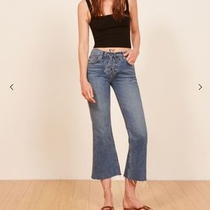 Cropped flare jeans